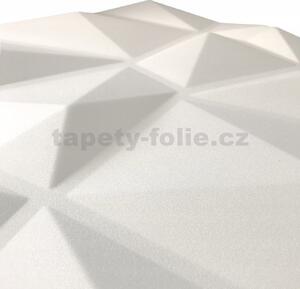 3D panel 0001, cena za kus, rozměr 50 cm x 50 cm, DIAMANT bílý, IMPOL TRADE