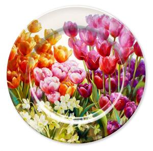 Talíř plechový Barevné tulipány 2000328