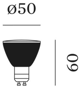 LED žárovka PAR16 GU10 2700K CRI>90 černá