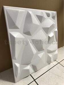 3D panel 0026, cena za kus, rozměr 50 cm x 50 cm, Mars bílý, IMPOL TRADE