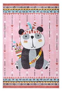 Růžový dětský koberec 160x235 cm Panda – Hanse Home