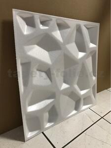 3D panel 0026, cena za kus, rozměr 50 cm x 50 cm, Mars bílý, IMPOL TRADE