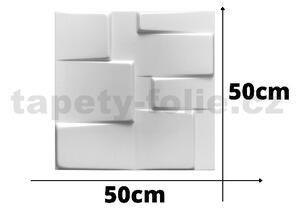 3D panel 0031, cena za kus, rozměr 50 cm x 50 cm, TETRIS, IMPOL TRADE