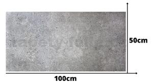3D panel 4314, cena za kus, rozměr 100 cm x 50 cm, BETON šedý, IMPOL TRADE