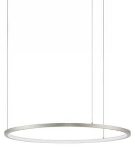 Nova Luce Tarquin LED kruhové závěsné svítidlo 600mmStříbrná