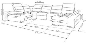 Nábytek Pyramida, s.r.o. Rozkl. rohová sedačka ISLAND 2 výběr látek SK1 Vyberte si potah u sedací a opěrné části:: otoman napravo (viz hlavní obrázek)