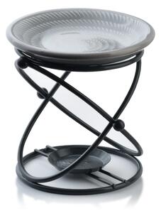 Mondex Aroma lampa TWIST 10 cm šedá/černá