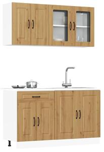 4dílná sada kuchyňských skříněk "Kalmar" dub artisan kompozit 3314860