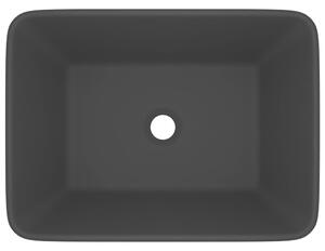 Luxusní umyvadlo Sycco - keramické - 41x30x12 cm | matné černé