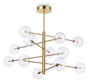Ideal lux Equinoxe G4 závěsný lustr Mosaz12Čiré