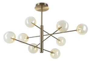 Ideal lux Equinoxe G4 závěsný lustr Mosaz8Tlumené