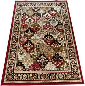 HU Červeno-béžový klasický koberec Shiraz Bcf Aztek Rozměr: 50x80 cm