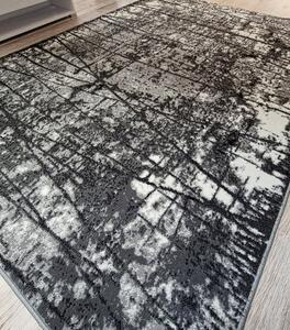 HU Šedý klasický koberec Shiraz Bcf Bodkovany – šedý Rozměr: 80x150 cm