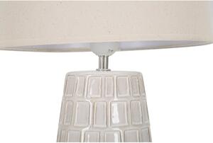 Krémová keramická stolní lampa s textilním stínidlem (výška 44,5 cm) Hole – Mauro Ferretti