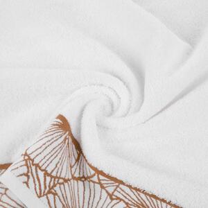 Bílý bavlněný ručník LUNA3 s bordurou 50x90 cm Rozměr: 50 x 90 cm