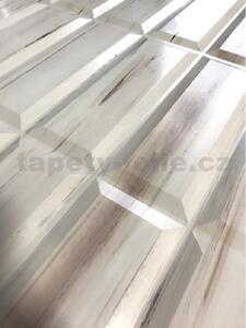 Obkladové panely 3D PVC 13, cena za kus, rozměr 440 x 580 mm, obklad krémový dekor Travertin, IMPOL TRADE