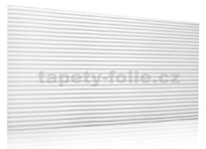 3D panel 4914, cena za kus, rozměr 100 cm x 50 cm, BETON STRIPES bílý s vlnkami, IMPOL TRADE