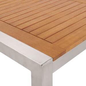Zahradní stůl z eukalyptového dřeva 220x100cm GROSSETO