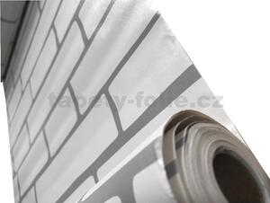 Samolepící fólie cihly krémové se šedou spárou 45 cm x 10 m IMPOL TRADE T45 samolepící tapety