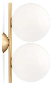 Flos IC Lights E14 nástěnné svítidlo DvojitýMosaz