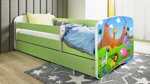 POSTEL PRO DĚTI A MLÁDEŽ 80/160 cm, zelená, bílá MID.YOU - Dětské pokoje sestavy, Online Only