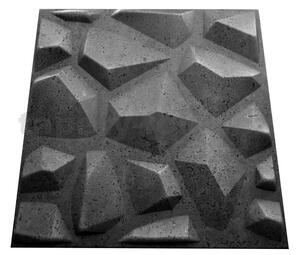 3D panel 0034, cena za kus, rozměr 50 cm x 50 cm, Mars beton šedý, IMPOL TRADE