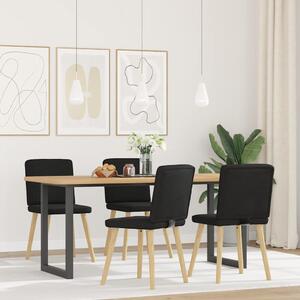 Jídelní židle 4 ks černé textil 3315299