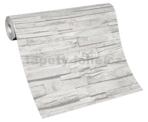 Vliesové tapety na zeď IMITATIONS 2 10181-10, rozměr 10,05 m x 0,53 m, ukládané 3D dřevo šedé, Erismann