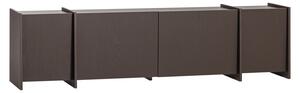 WOOOD Hnědý dřevěný TV stolek Brock 200 x 44 cm