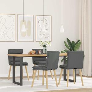 Jídelní židle 4 ks tmavě šedé textil 3315394