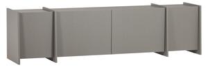 WOOOD Šedý dřevěný TV stolek Brock 200 x 44 cm