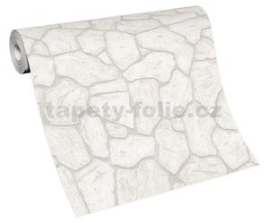 Vliesové tapety na zeď IMITATIONS 2 10234-14, rozměr 10,05 m x 0,53 m, ukládaný kámen hnědo-šedý, Erismann