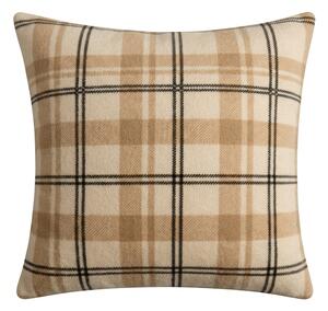 Mikroplyšový povlak na polštářek PLAID 45x45 cm, krémový
