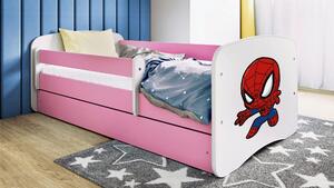 POSTEL PRO DĚTI A MLÁDEŽ 80/160 cm, bílá, pink MID.YOU - Dětské pokoje sestavy, Online Only