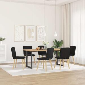 Jídelní židle 6 ks černé textil 3315569