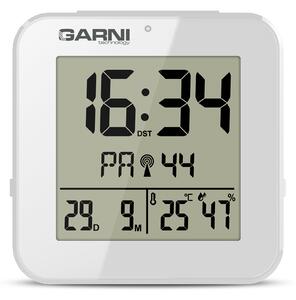 GARNI technology Digitální budík s měřením vnitřní teploty a rel. vlhkosti GARNI 138W