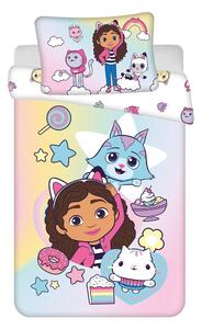 Bavlněné dětské povlečení do postýlky 100x135 cm Gabby's Dollhouse "Sugar Dream" – Jerry Fabrics