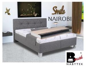 Čalouněná postel NAIROBI 160, 180 cm - matrace KOMBIFLEX