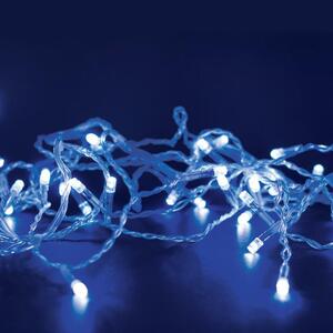 ACA Lighting 300 LED řetěz (po 5cm), modrá, 220-240V + 8 programů, IP44, 15m, čirý kabel X08300622