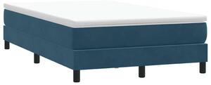 Postel Box Spring bez matrace tmavě modrá 120x210 cm samet 3315823