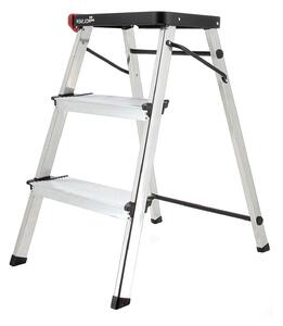 Rolser domácí skládací schůdky M3-220, 3 Extra široké stupně, černé