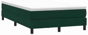 Postel Box Spring bez matrace tmavě zelená 120x210 cm samet 3315822
