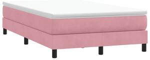 Postel Box Spring bez matrace růžová 120x210 cm samet 3315824