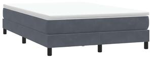 Postel Box Spring bez matrace tmavě šedá 160x210 cm samet 3315832