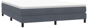 Postel Box Spring bez matrace tmavě šedá 180x210 cm samet 3315838