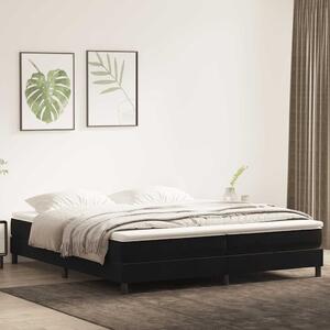 Postel Box Spring bez matrace černá 200x210 cm samet 3315845