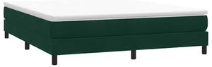 Postel Box Spring bez matrace tmavě zelená 180x210 cm samet 3315840