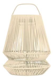 Original Home přenosná solární lampa LED Natural, Ø 20 cm, výška 30 cm, výplet z recyklované síťoviny, béžová (přírodní), 1 intenzita svitu