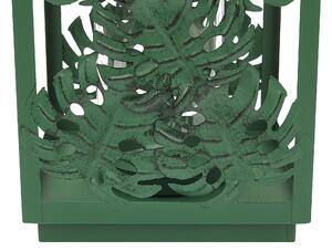 Dekorativní lucerna kovová zelená UNIMAK