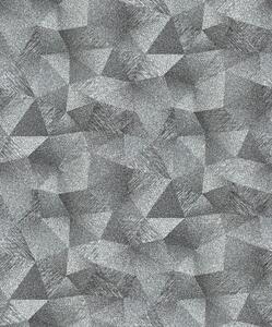 Vliesové tapety na zeď GMK 10216-10, rozměr 10,05 m x 0,53 m, diamanty 3D stříbrně šedé, Erismann